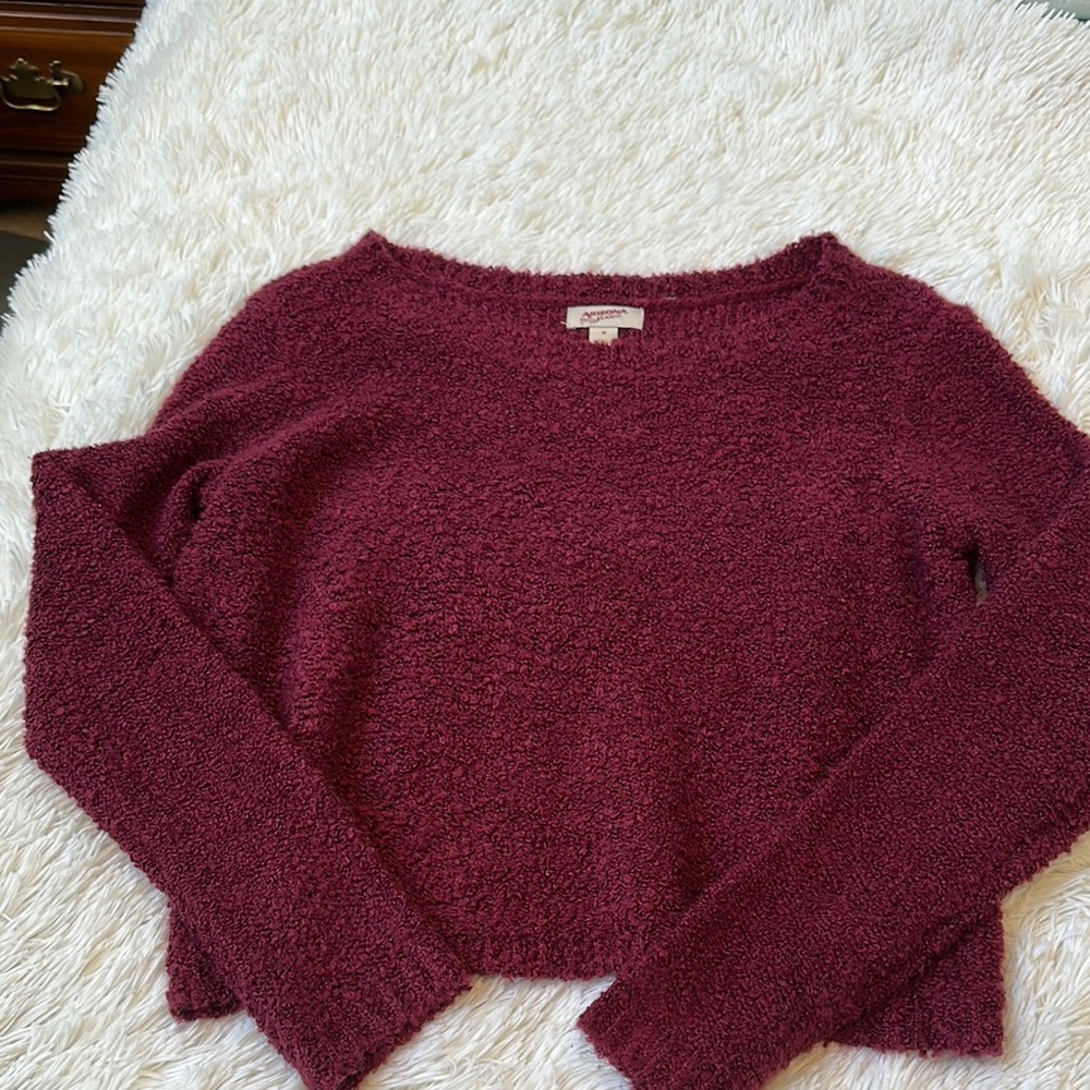 Cozy short Burgundy Sweater